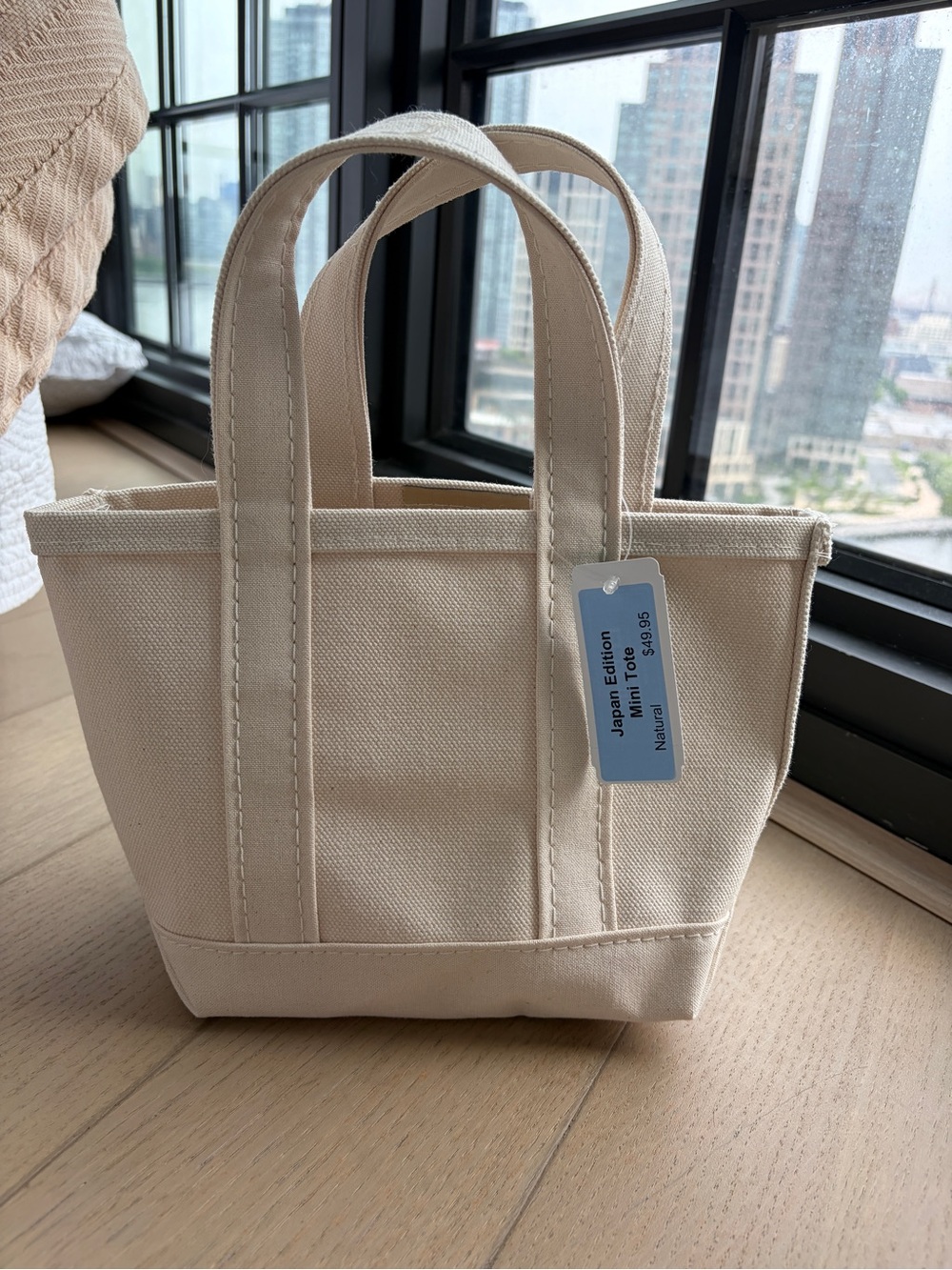 Japan Mini LL Bean exclusive Mini Tote Bag in Natural Canvas